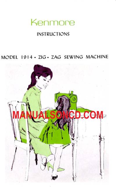 Kenmore 1914-158.19140 Sewing Machine Instruction Manual