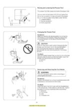 Janome 625E Sewing Machine Instruction Manual