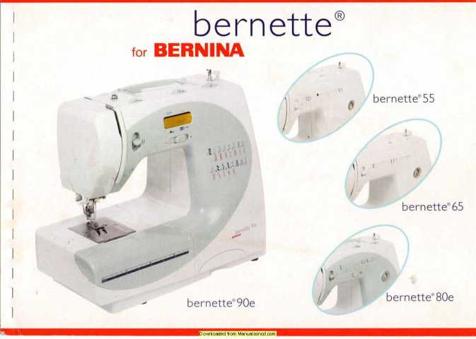 Bernina Bernette 55 65 80e 90e Instruction Manual Plus Workbook