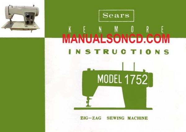 Kenmore 158.17520 Sewing Machine Instruction Manual