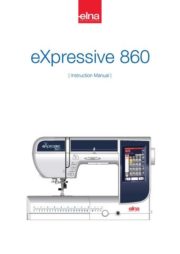Elna 860 Expressive Sewing Machine Instruction Manual