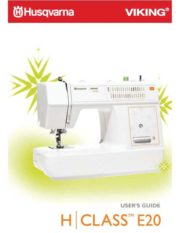 Husqvarna Viking E20 Sewing Machine Instruction Manual