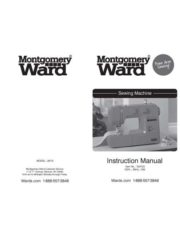 Montgomery Ward JW12 Sewing Machine Instruction Manual