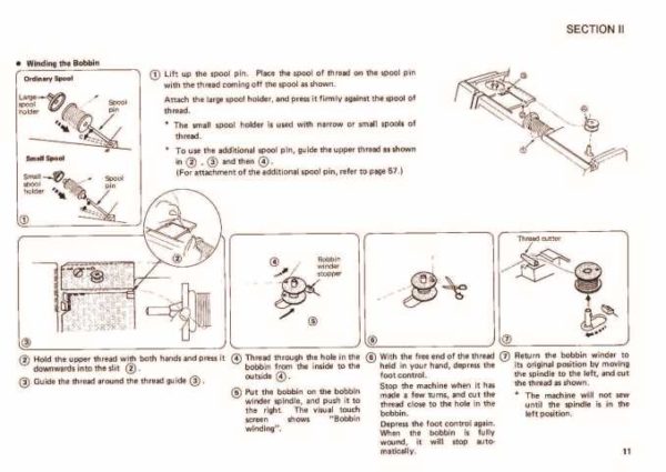 Janome 8000 Memory Craft Sewing Machine Instruction Manual