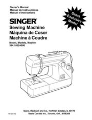Kenmore 384.18024000 Sewing Machine Instruction Manual