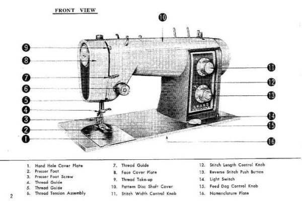 Kenmore 158.540 158.541 158.542 Sewing Machine Instruction Manual