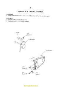 Elna 8006 Sewing Machine Service Manual Plus Parts