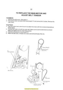 Elna 8006 Sewing Machine Service Manual Plus Parts