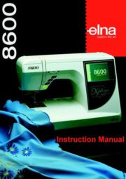 Elna 8600 Xplore Sewing Machine Instruction Manual