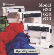 Husqvarna 610 620 630 Sewing Machine Instruction Manual