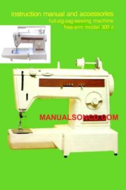 Dressmaker 300Z Sewing Machine Instruction Manual