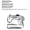 Kenmore 385.15616 Sewing Machine Instruction Manual