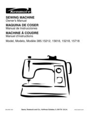 Kenmore 385.15616 Sewing Machine Instruction Manual