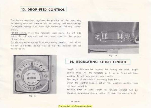 Deluxe 600A Zigzag Sewing Machine Instruction Manual