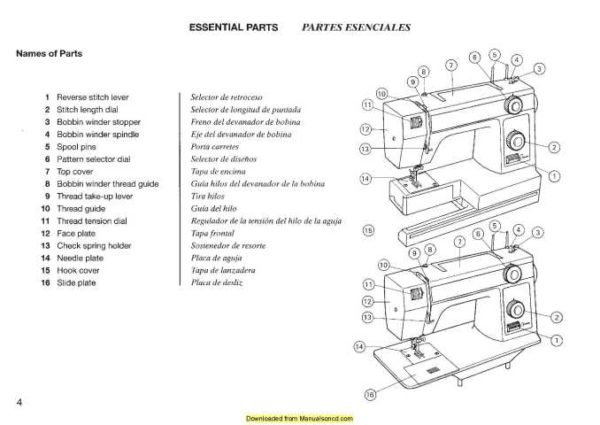New Home - Janome 108 Sewing Machine Instruction Manual