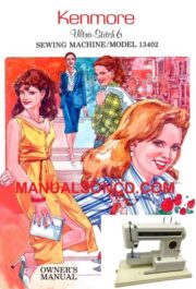 Kenmore 158.1340280 - 158.1340281 Sewing Machine Manual