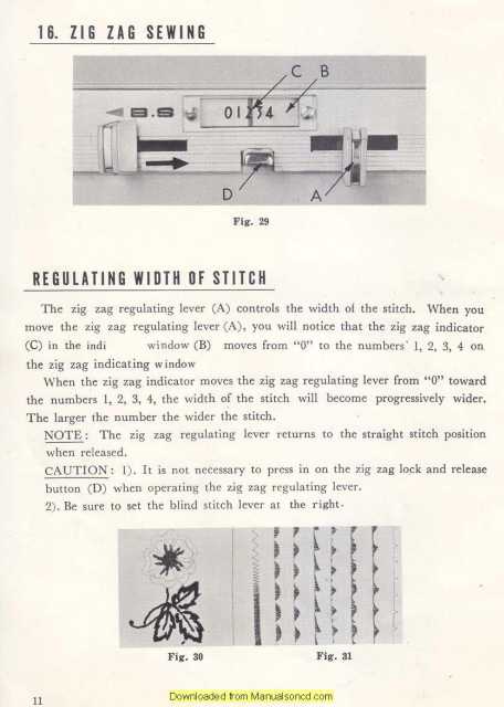 Super Deluxe Zig Zag Sewing Machine Manual - Ruby Lane