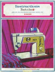 Singer 635 Zigzag Sewing Machine Instruction Manual