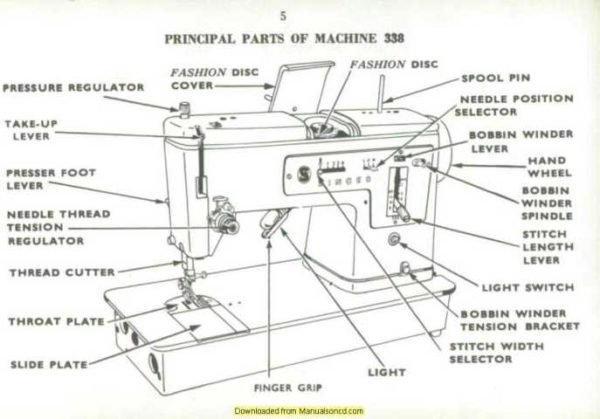 Singer 338 Sewing Machine Instruction Manual