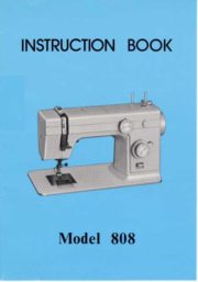 Janome 808 Sewing Machine Instruction Manual