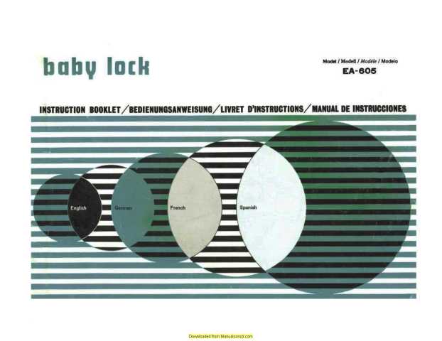 Baby Lock Bl4 605 Manual