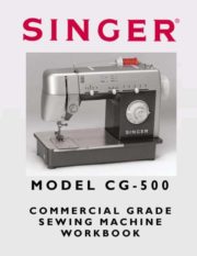 Singer CG500-550 Sewing Machine Instruction Manual Plus Workbook