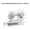 Janome 608 Sewing Machine Service-Adjusters Manual