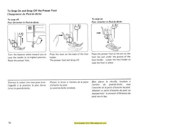 Janome 318-319 Sewing Machine Instruction Manual