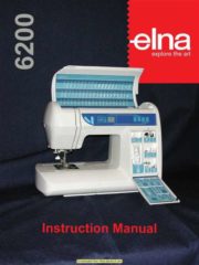 Elna 6200 Decorator's Touch Sewing Machine Instruction Manual