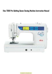 Elna 7300 Pro Quilting Queen Sewing Machine Instruction Manual