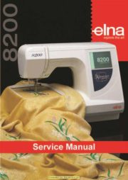 Elna 8200 Xperience Sewing Machine Service-Parts Manual
