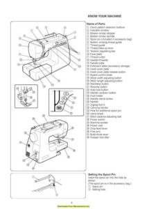 Elna Star Edition Sewing Machine Instruction Manual