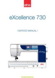 Elna 730 eXcellence Sewing Machine Service-Parts Manual