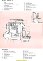 Elna Lock Pro 5 DC-Pro 5 DE Serger Instruction Manual