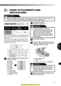 Brother LX2500 Sewing Machine Instruction Manual
