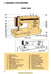 Kenmore 158.1913 - 19130 - 19131 Sewing Machine Instruction Manual