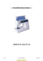 Elna 6005 Sewing Machine Service Manual Plus Parts