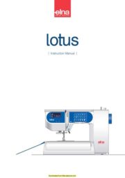 Elna Lotus Computer Sewing Machine Instruction Manual