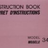 Janome 344 Sewing Machine Instruction Manual