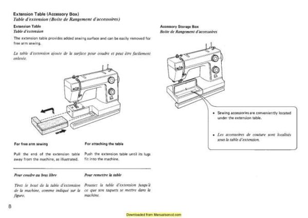 Janome 360-361 Sewing Machine Instruction Manual