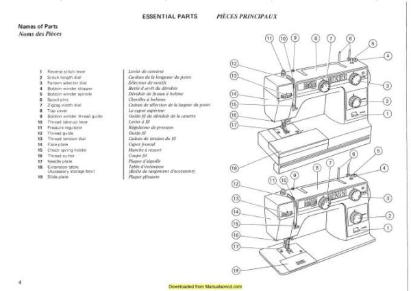 Janome 366-367 Sewing Machine Instruction Manual