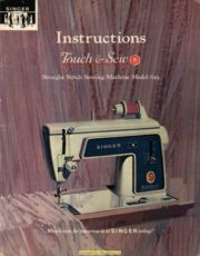 Singer 629 Sewing Machine Instruction Manual