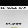 Janome 304D EZY_Lock Sewing Machine Instruction Manual