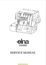 Elna 745-845 Sewing Machine Service-Parts Manual