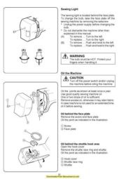 Janome 2222 Sewing Machine Instruction Manual