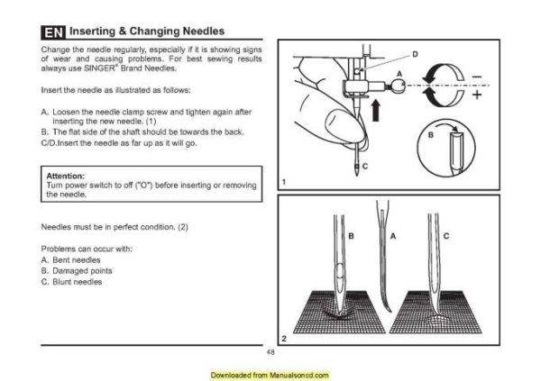 Singer 3321 Sewing Machine Instruction Manual
