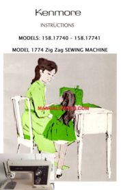 Kenmore 158.17740 - 158.17741 Sewing Machine Instruction Manual