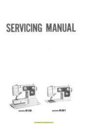Janome 618-681 Sewing Machine Service-Parts Manual