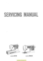 Janome 619-682 Sewing Machine Service-Parts Manual