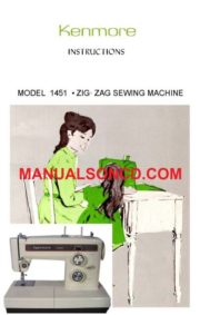 Kenmore 158.14510 - 1451 Sewing Machine Instruction Manual